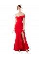 Outlet Sleeveless Stretch Crepe Mermaid Red Maxi Evening Gown Canada