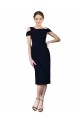 Outlet Sleeveless Stretch Crepe Mermaid Dark Navy Evening Gown Canada