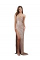 Outlet Sleeveless Sequin Low Back Mermaid Champagne Sexy Evening Dress Canada
