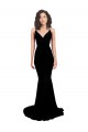 Outlet Sleeveless Spandex Open Back Mermaid Black Sexy Evening Dress Canada