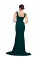 Outlet Sleeveless Stretch Crepe Sheath Midnight Green Semi Formal Evening Dress Canada