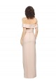 Outlet Sleeveless Stretch Crepe Low Back Mermaid Nude Evening Dress Canada