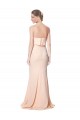 Outlet Sleeveless Stretch Crepe Mermaid Nude Maxi Evening Dress Canada