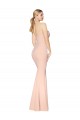 Outlet Sleeveless Stretch Crepe Mermaid Nude Evening Dress Canada