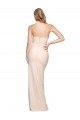 Outlet Sleeveless Stretch Crepe Low Back Sheath Nude Evening Dress Canada