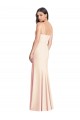 Outlet Sleeveless Stretch Crepe Trumpet Nude Semi Formal Evening Dress Canada