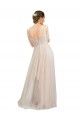 Outlet Sleeveless Tulle Open Back A-Line Pink Semi Formal Evening Dress Canada