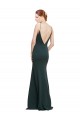 Outlet Sleeveless Stretch Crepe V-Back A-Line Pink Evening Gown Canada