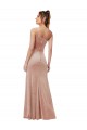 Outlet Sleeveless Stretch Velvet Sheath Pink Evening Dress Canada