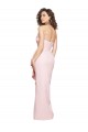 Outlet Sleeveless Stretch Crepe Low Back Sheath Pink Evening Dress Canada