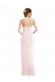 Outlet Sleeveless Stretch Crepe Trumpet Pink Maxi Evening Dress Canada