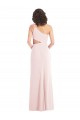Outlet Sleeveless Stretch Crepe Trumpet Pink Maxi Evening Gown Canada