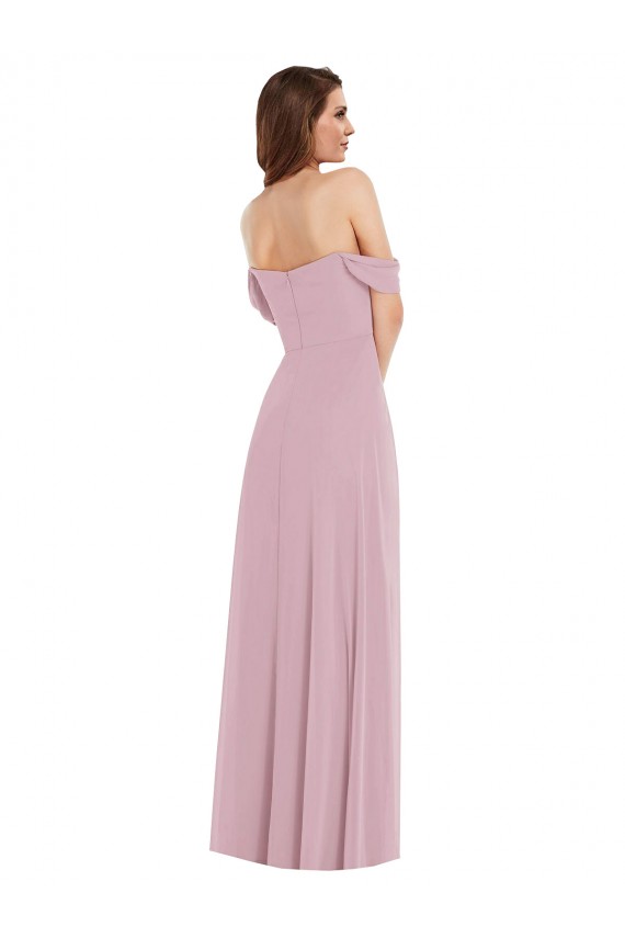 Outlet Sleeveless Soft Chiffon A-Line Primrose Maxi Evening Dress Canada