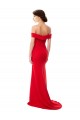 Outlet Sleeveless Stretch Crepe A-Line Red Evening Maxi Dress Canada