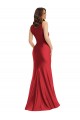 Outlet Sleeveless Silky Satin Mermaid Red Plus Size Evening Dress Canada