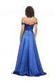 Outlet Sleeveless Stretch Satin A-Line Royal Blue Evening Dress Canada