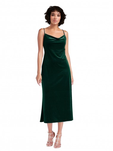 Outlet Sleeveless Stretch Velvet Criss Cross Open Back Sheath Dark Green Maxi Evening Dress Canada