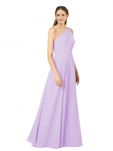 Outlet Sleeveless Soft Chiffon Sheath Lilac Evening Dress Canada