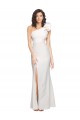 Outlet Sleeveless Stretch Crepe Sheath Ivory Evening Gown Canada