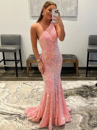 Outlet Sleeveless Velvet Sequin Sheath Pink Semi Formal Evening Dress Canada