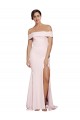 Outlet Sleeveless Stretch Crepe Low Back Sheath Pink Bridal Party Dress Canada