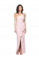 Outlet Sleeveless Stretch Crepe Low Back Sheath Pink Evening Dress Canada