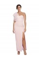 Outlet Sleeveless Stretch Crepe Low Back Sheath Pink Evening Dresses Canada