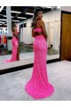 Outlet Sleeveless Velvet Sequin Sheath Evening Party Dress Canada