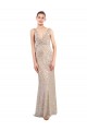 Outlet Sleeveless Sparkling Sequin Low Back Sheath Silver Evening Dress Canada