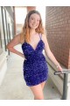 Outlet Sleeveless Velvet Sequin Sheath Homecoming Evening Dress Canada