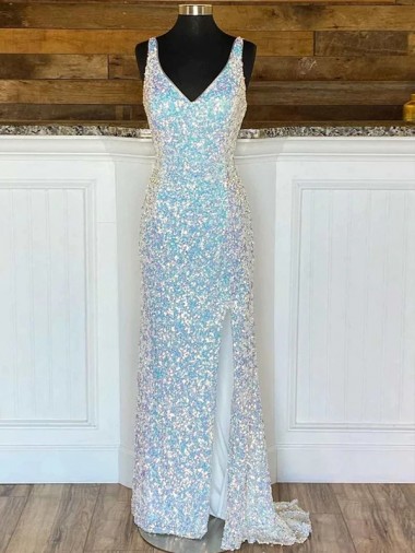 Outlet Sleeveless Velvet Sequin Sheath Evening Evening Dresses Canada