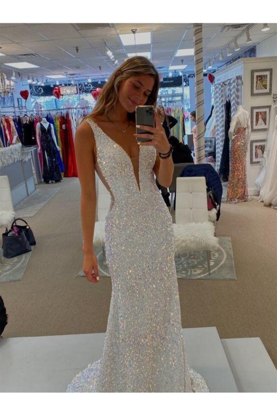 Outlet Sleeveless Velvet Sequin Sheath Semi Formal Evening Dresses Canada