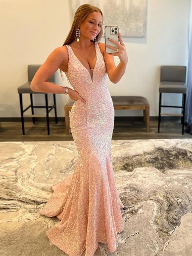 Outlet Sleeveless Velvet Sequin Sheath Long Evening Dresses Canada