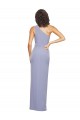 Outlet Sleeveless Stretch Crepe Sheath Smoke Blue Evening Gown Canada