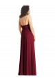 Outlet Sleeveless Soft Chiffon Trumpet Smoke Green Maxi Evening Dress Canada