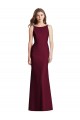 Outlet Sleeveless Stretch Crepe Open Back Trumpet Burgundy Gold Semi Formal Evening Gown Canada