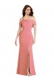 Outlet Sleeveless Stretch Crepe Low Back Trumpet Hot Pink Maxi Evening Dress Canada
