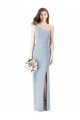 Outlet Sleeveless Stretch Crepe Trumpet Light Sky Blue Semi Formal Evening Dresses Canada