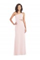 Outlet Sleeveless Stretch Crepe Trumpet Pink Maxi Evening Gown Canada