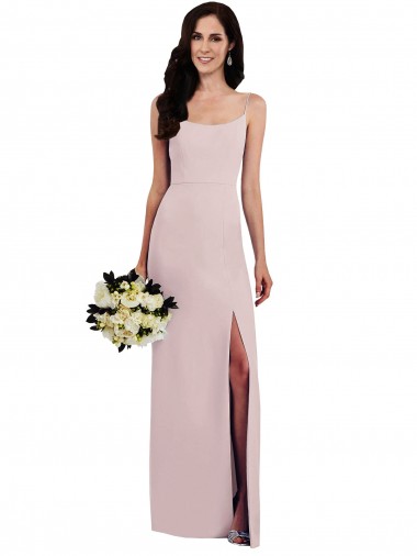 Outlet Sleeveless Stretch Crepe V-Back Trumpet Evening Dress Canada