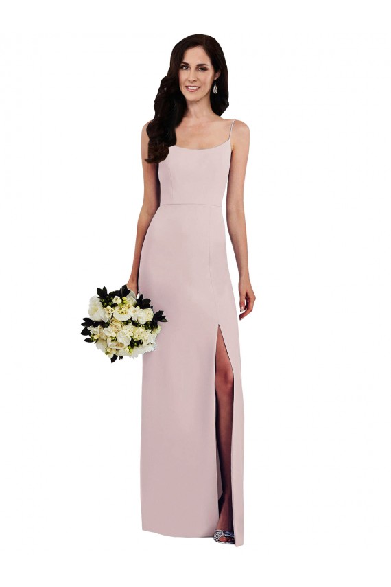Outlet Sleeveless Stretch Crepe V-Back Trumpet Evening Dress Canada