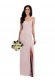 Outlet Sleeveless Stretch Crepe V-Back Trumpet Evening Dress Canada