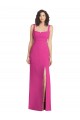 Outlet Sleeveless Stretch Crepe Low Back Trumpet Fuchsia Maxi Evening Dress Canada
