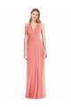 Outlet Sleeveless Soft Chiffon Trumpet Desert Rose Maxi Evening Dress Canada