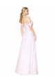 Outlet Sleeveless Soft Chiffon A-Line White Evening Dress Canada