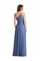 Outlet Sleeveless Soft Chiffon A-Line Windsor Blue Maxi Evening Dress Canada